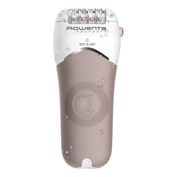 Rowenta - Epilátor WET&DRY 4,5 W/5 V 600 mAh béžovo-zlatý