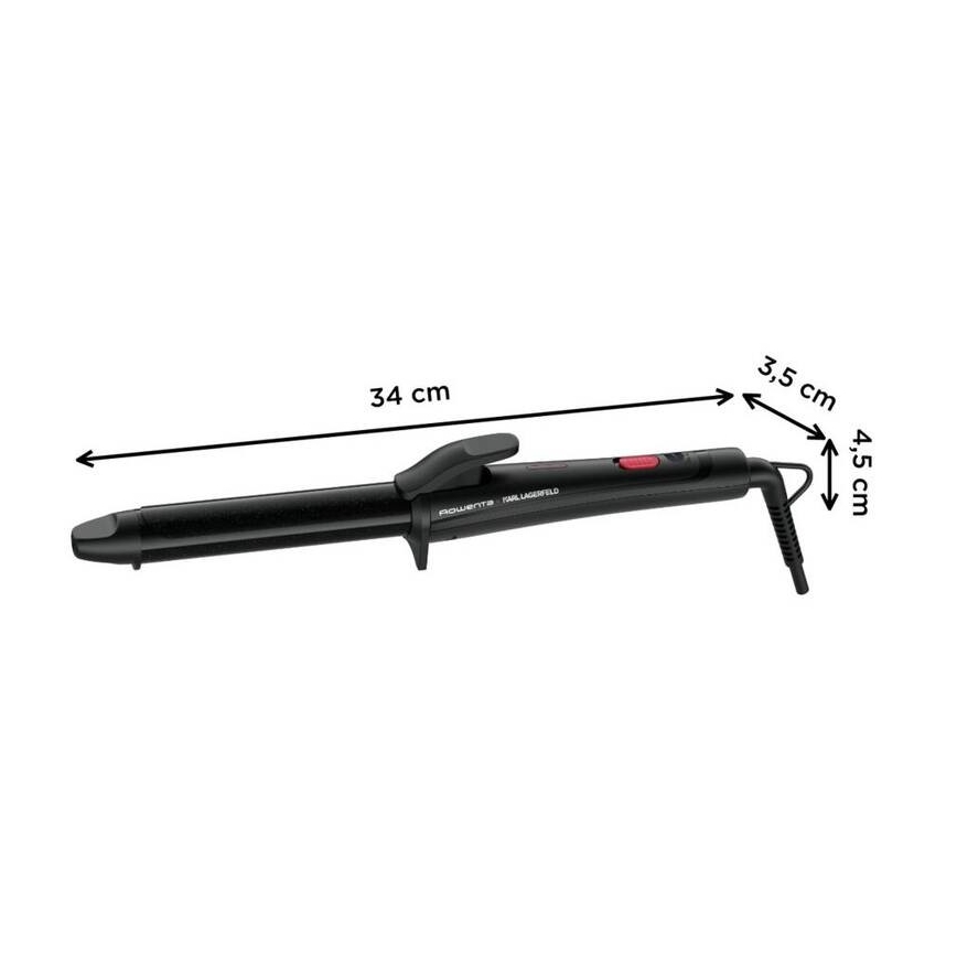 Rowenta - Kulma KARL LAGERFELD 47W/230V čierna