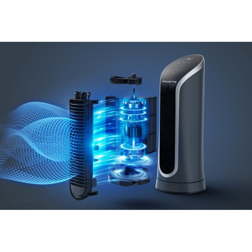 Rowenta - Stĺpový ventilátor EOLE COMPACT 30W/230V čierna