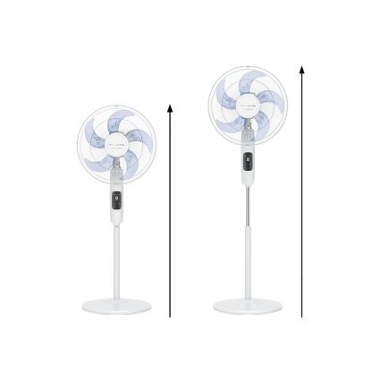Rowenta - Stojanový ventilátor TURBO SILENCE 55W/230V 147 cm biely + diaľkové ovládanie