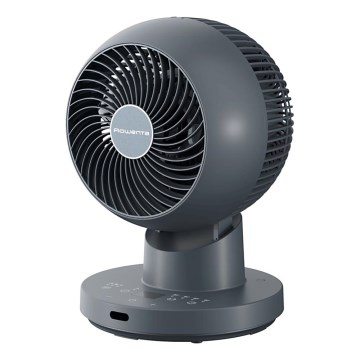 Rowenta - Stolný ventilátor TURBO SWIFT COMPACT 230V modrá + diaľkové ovládanie