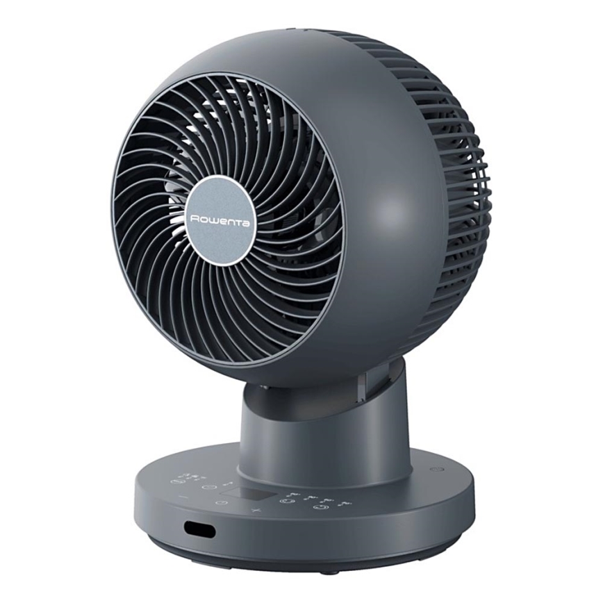 Rowenta - Stolný ventilátor TURBO SWIFT COMPACT 230V modrá + diaľkové ovládanie