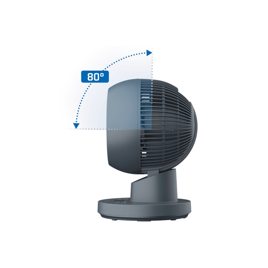 Rowenta - Stolný ventilátor TURBO SWIFT COMPACT 230V modrá + diaľkové ovládanie