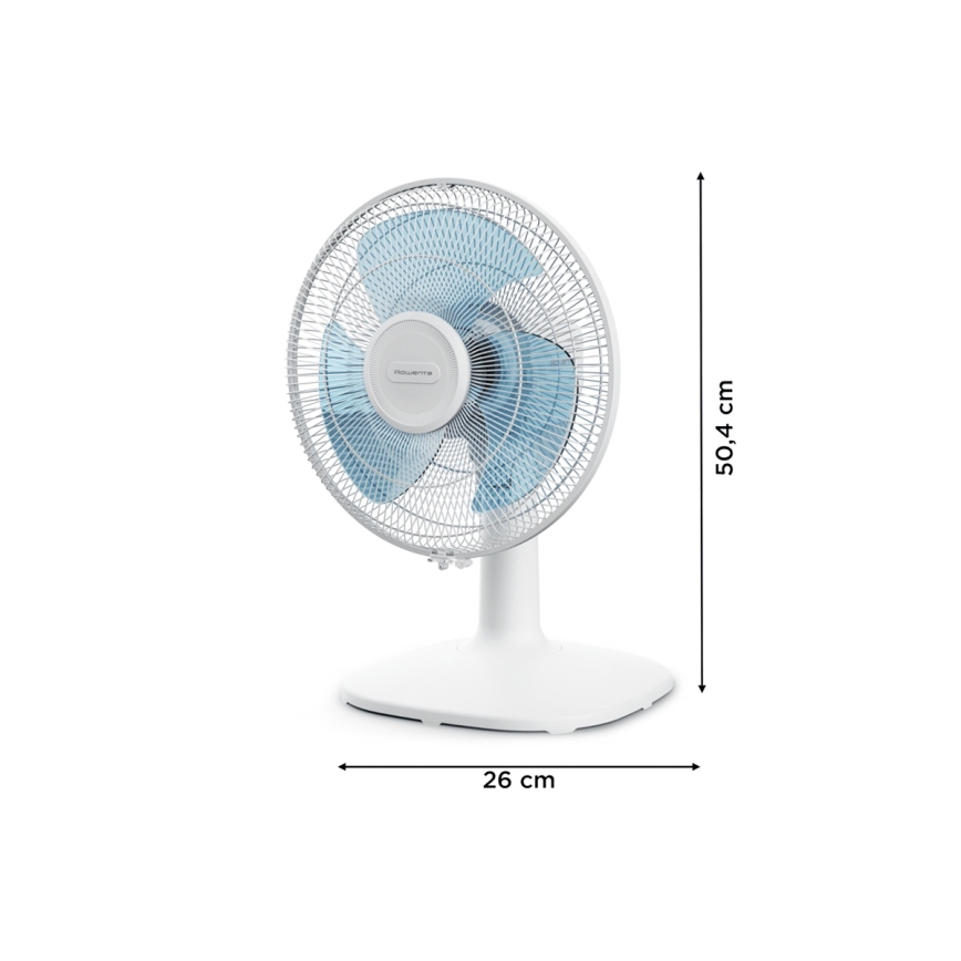 Rowenta - Stolový ventilátor ESSENTIAL 28W/230V pr. 25 cm biela