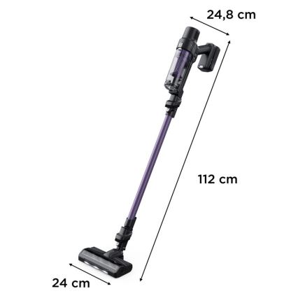 Rowenta - Tyčový vysávač X-PERT 2v1 140W/18V 2500 mAh fialová
