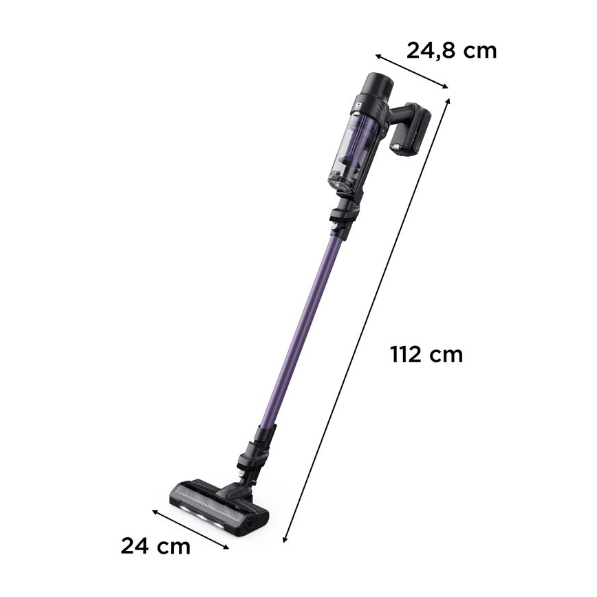 Rowenta - Tyčový vysávač X-PERT 2v1 140W/18V 2500 mAh fialová