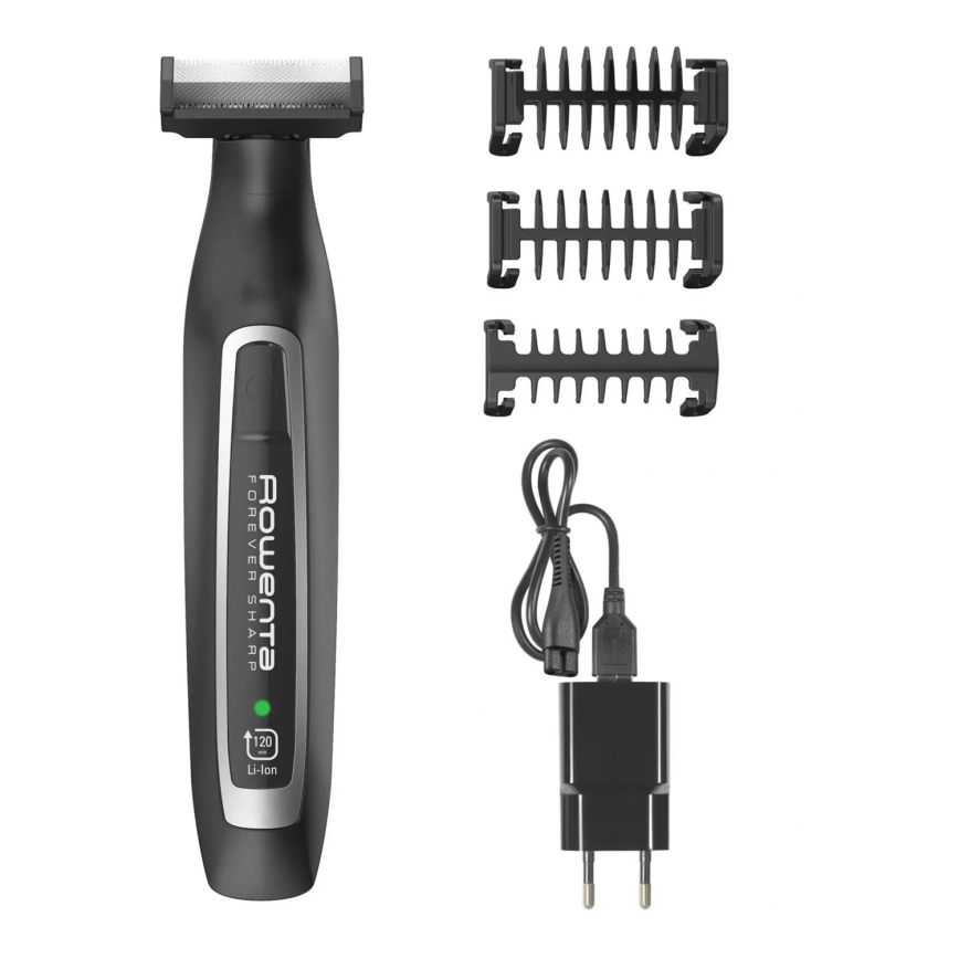 Rowenta - Zastrihávač vlasov FOREVER SHARP 3v1 čierny 650 mAh