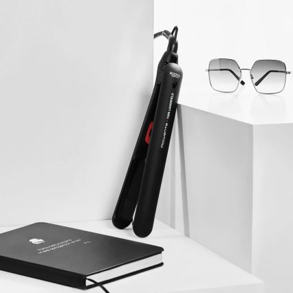 Rowenta - Žehlička na vlasy KARL LAGERFELD EASYLISS čierna