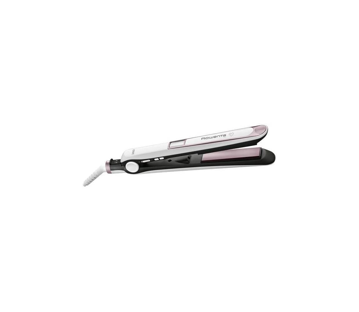 Rowenta Rowenta - Žehlička na vlasy s LCD displejom PREMIUM CARE 32W/230V ružová/biela