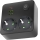 Rozbočovacia zásuvka s vypínačom LINEA 2x230V + 3xUSB A/C SCHUKO čierna