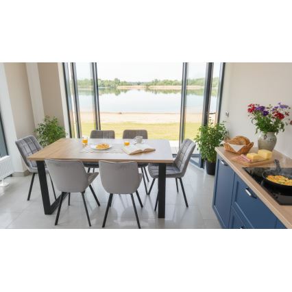 Rozkladací jedálenský stôl COLIN dub