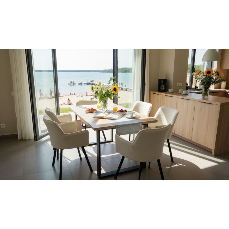 Rozkladací jedálenský stôl COLIN dub sonoma