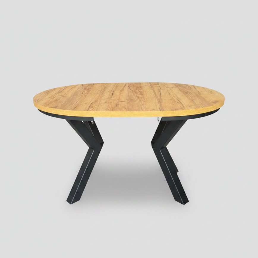 Rozkladací jedálenský stôl CONVI 100/140x73 cm dub craft/čierna