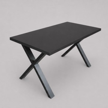 Rozkladací jedálenský stôl DOMO 150/190x80 cm čierny