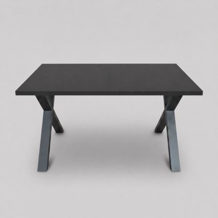 Rozkladací jedálenský stôl DOMO 150/190x80 cm čierny
