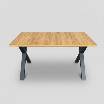 Rozkladací jedálenský stôl DOMO 150/190x80 cm dub craft/čierna