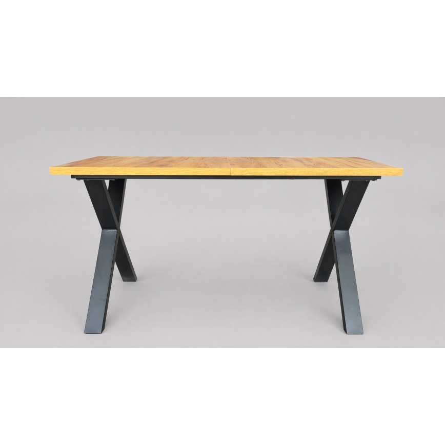 Rozkladací jedálenský stôl DOMO 150/190x80 cm dub craft/čierna