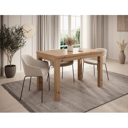 Rozkladací jedálenský stôl DOO 120/160x75 cm dub artisan