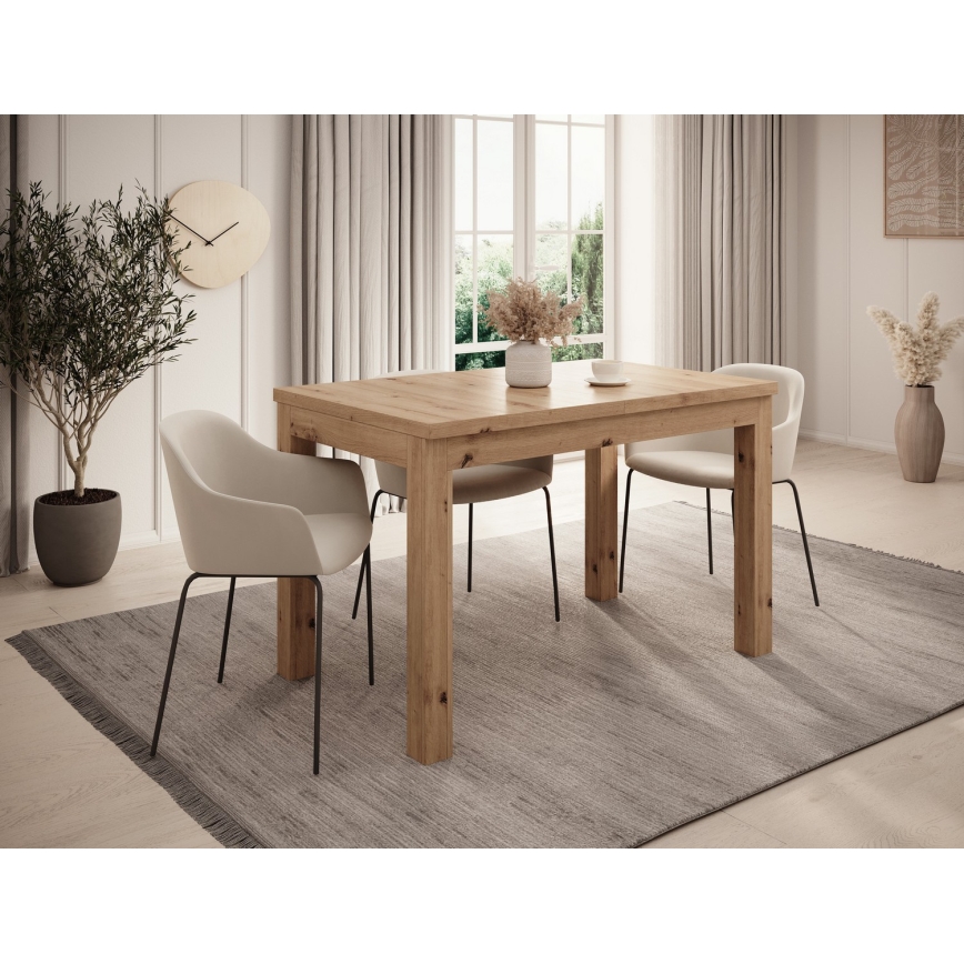 Rozkladací jedálenský stôl DOO 120/160x75 cm dub artisan