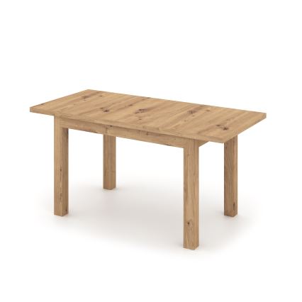 Rozkladací jedálenský stôl DOO 120/160x75 cm dub artisan