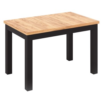 Rozkladací jedálenský stôl DOO 120/160x75 cm dub craft/čierna