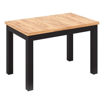 Rozkladací jedálenský stôl DOO dub artisan/čierna