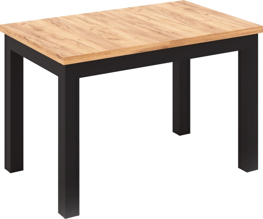 Rozkladací jedálenský stôl DOO dub artisan/čierna