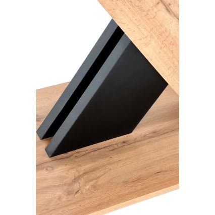 Rozkladací jedálenský stôl DROM 130/175x85 cm dub wotan/čierna
