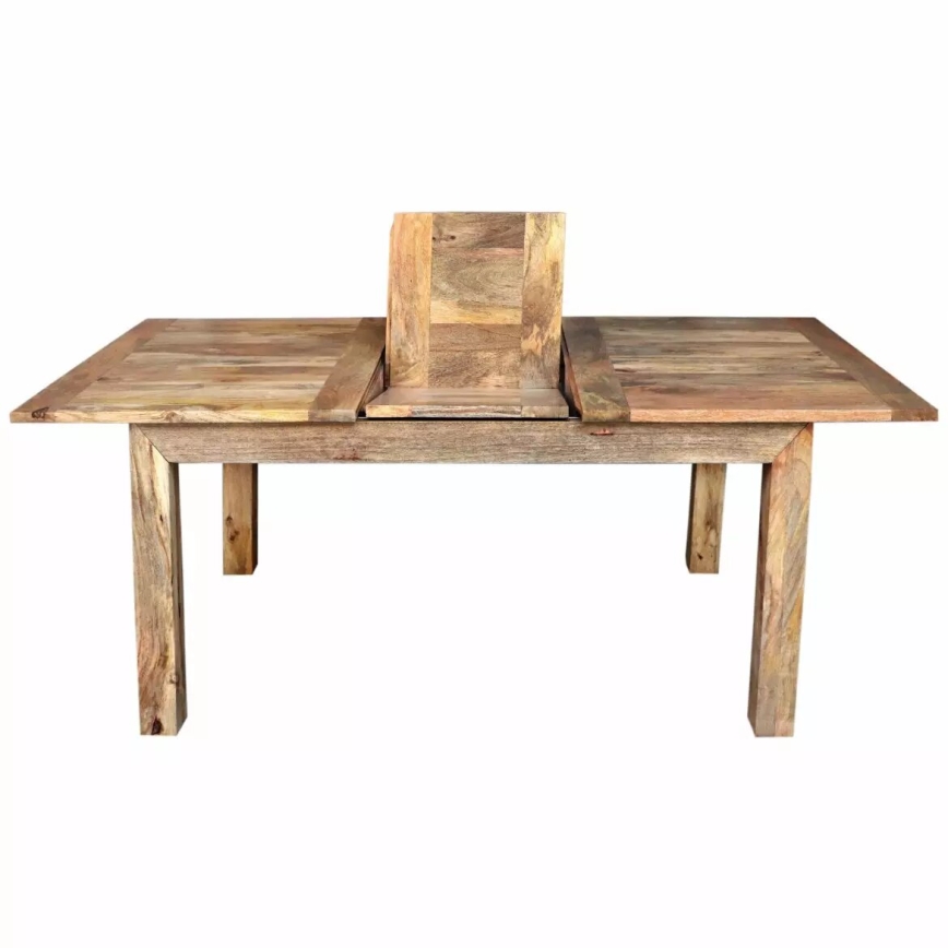 Rozkladací jedálenský stôl HINA 180x90 cm masív/mangovník
