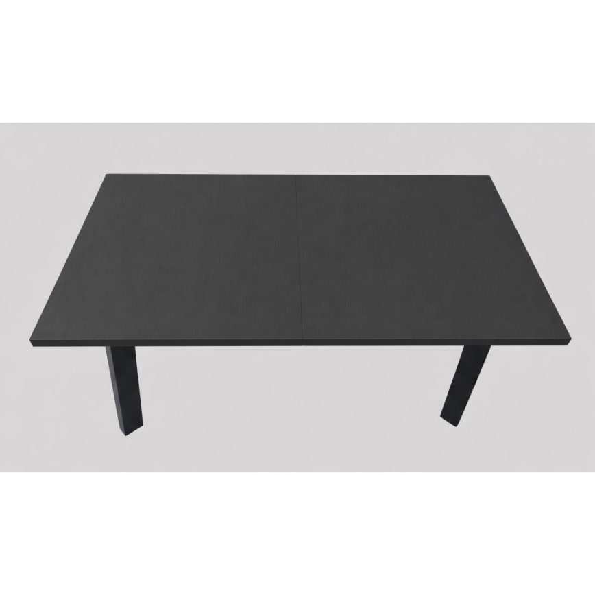 Rozkladací jedálenský stôl KERNO 150/190x80 cm čierny