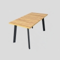 Rozkladací jedálenský stôl KERNO 150/190x80 cm dub craft/čierna
