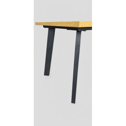Rozkladací jedálenský stôl KERNO 150/190x80 cm dub craft/čierna