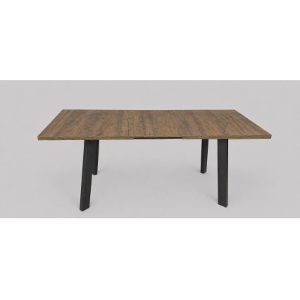Rozkladací jedálenský stôl KERNO 150/190x80 cm dub Lefkas/čierna