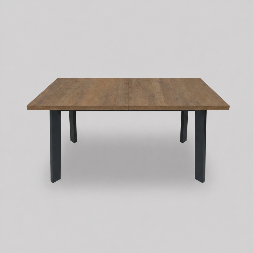 Rozkladací jedálenský stôl KERNO 150/190x80 cm dub Lefkas/čierna