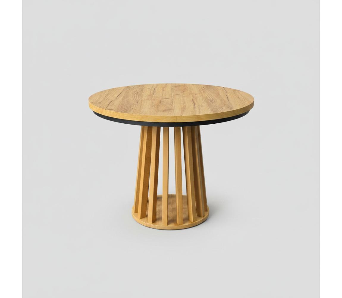Femix Rozkladací jedálenský stôl NEXUS 100/140x77 cm dub craft/čierna 8590828054481