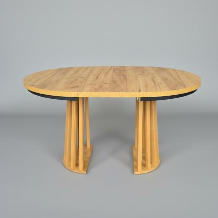 Rozkladací jedálenský stôl NEXUS 100/140x77 cm dub craft/čierna