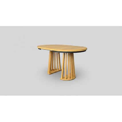 Rozkladací jedálenský stôl NEXUS 100/140x77 cm dub craft/čierna