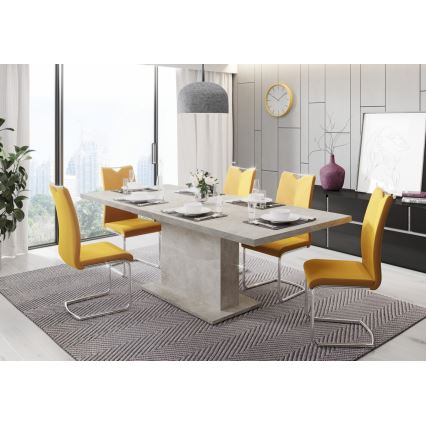 Rozkladací jedálenský stôl STRAP šedý betón