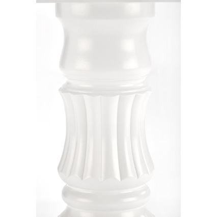 Rozkladací jedálenský stôl WILLIAM 75x124 cm biela