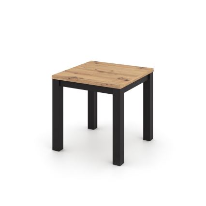 Rozkladací jedálenský stôl ZARO 80/160x80 cm dub artisan/čierna