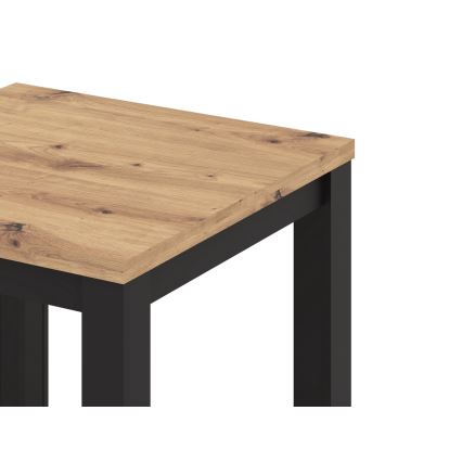 Rozkladací jedálenský stôl ZARO dub artisan/čierna