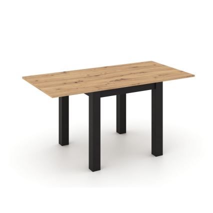 Rozkladací jedálenský stôl ZARO dub artisan/čierna
