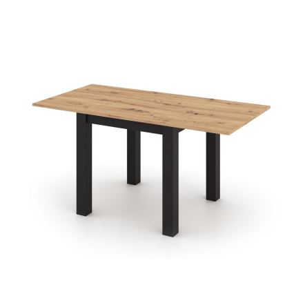 Rozkladací jedálenský stôl ZARO dub artisan/čierna