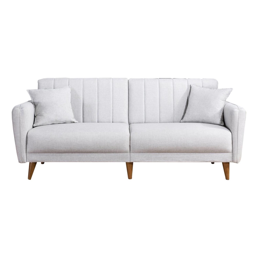 Rozkladacia dvojmiestná pohovka KITO krémová