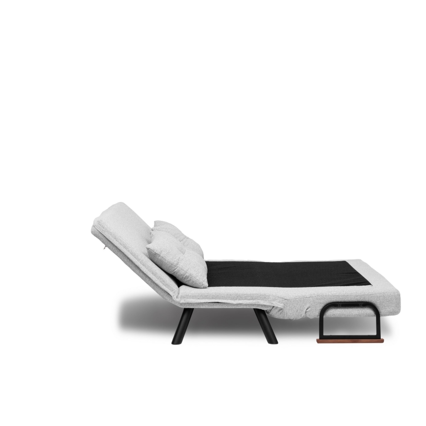 Rozkladacia dvojmiestná pohovka QIRA, sivá