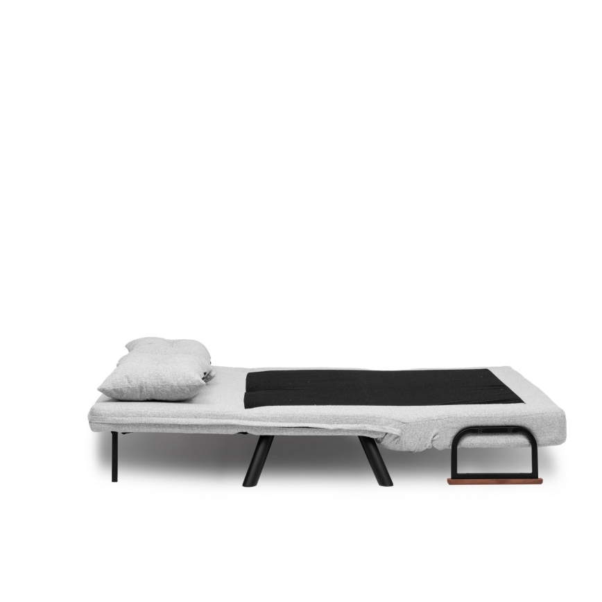 Rozkladacia dvojmiestná pohovka QIRA, sivá