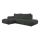 Rozkladacia rohová čalúnená sedacia súprava do tvaru L s úložným priestorom ALMADA, ľavá, antracit