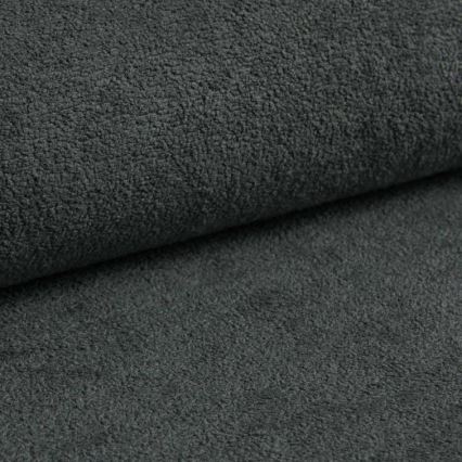 Rozkladacia rohová sedacia súprava CASTELO do tvaru L, pravá, s úložným priestorom, tmavošedá