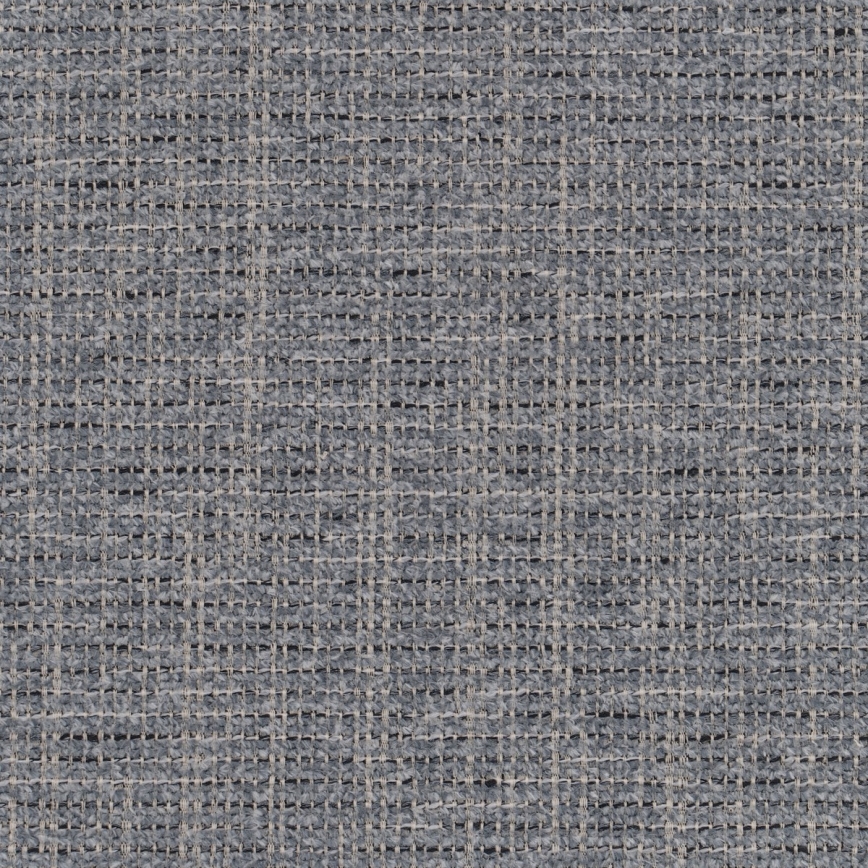 Štruktúra sivej látky s jemným prepletením tmavších a svetlejších vlákien vytvárajúcich pravidelný vzor. Látka je zobrazená v celoplošnom zábere.
