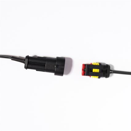 Rozšíriteľná vonkajšia LED girlanda CONE FILAMENT 20xE10 14m farebná/teplá biela IP44, Vyrobené v EÚ